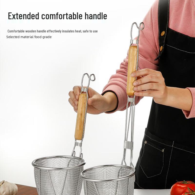 Stainless Steel Slanted Mesh Strainer