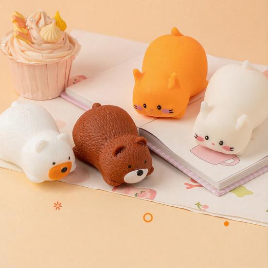 Cartoon Bear Squeeze Toy Stress Relief Slow Rising Cat Sensory Toy Soft Stress