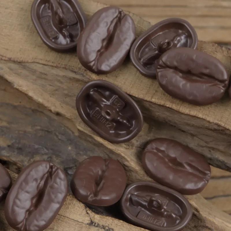 6ks kávových zrn Kovový výklenek Retro stříbrný bílý svetr bunda starožitný zlatý kabát knoflíky