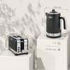 Sleek Textured Kettle and Toaster Set - Black