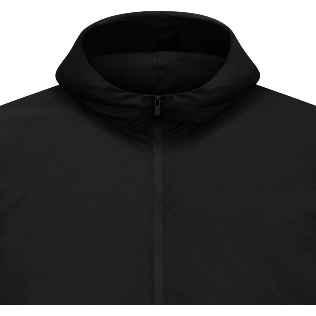 Fear of God x Adidas Athletics Collection FW23 Solid Color Drawstring Hem Hooded Jacket Unisex Jackets Black IS5298