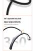 16-inch Desk Clamp Crescent Beauty Lamp, 20W Flexible Hose, for Tattooing, Eyebrow Shaping, Nail Art, U-Shaped Eye Protection, Eyelash Extension.