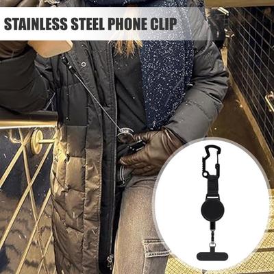 Yousheng Retractable Keychain with Magnetic Closure Carabiner ID Badge Holder Clip Anti-Theft Security Belt Clip Attachment Phone Tethers