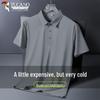 Men's Ice Silk Seamless Polo Shirt