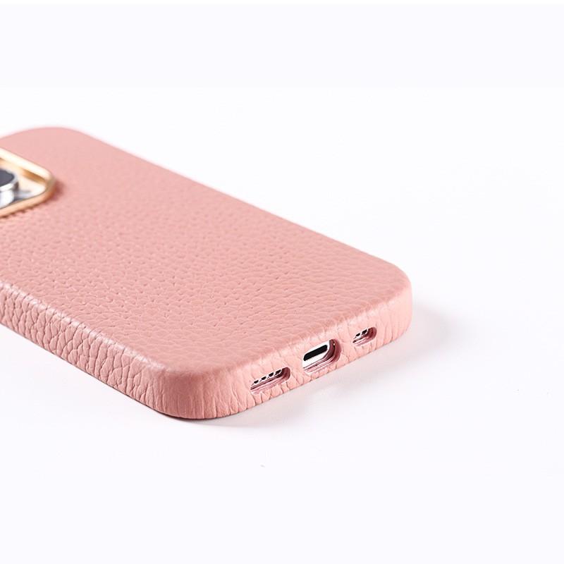 PremiumLeather Phone Case IPhone 12 13 14 Series Magnetic Snap-on Full Coverage Shockproof Protective Cover