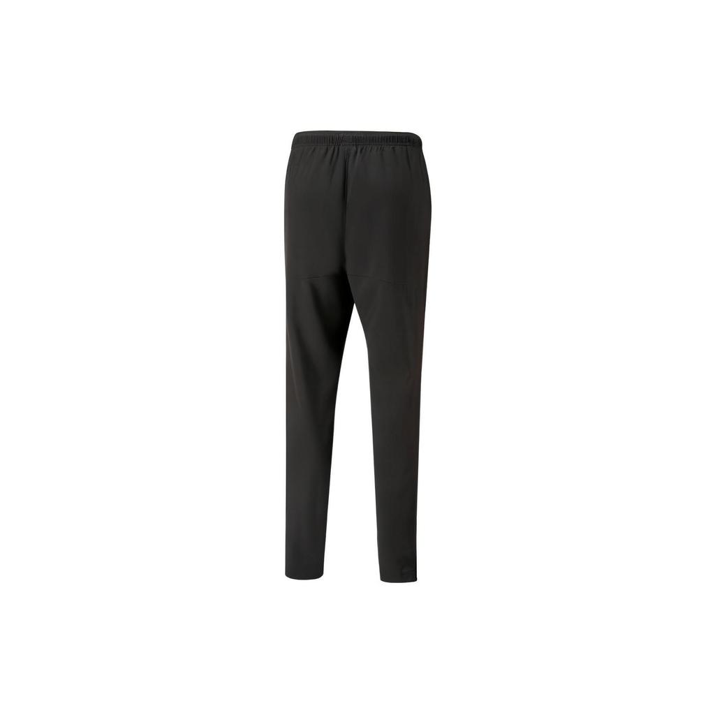 Puma ACM Prematch Woven Pants With Letter Print And Contrast Elastic Waist Men Bottoms Black 769277-01