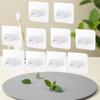 1-20pcs Self-adhesive Round Hooks Multi-Purpose Wall-Mounted Hooks Free Punching Storage Racks for Bathroom Kitchen Ring Hange