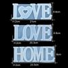 Silicone World 3D Heart Candle Silicone Mold Letters Epoxy Resin Mold DIY Crafts Aromatherapy Gypsum Soap Mold Home Decoration