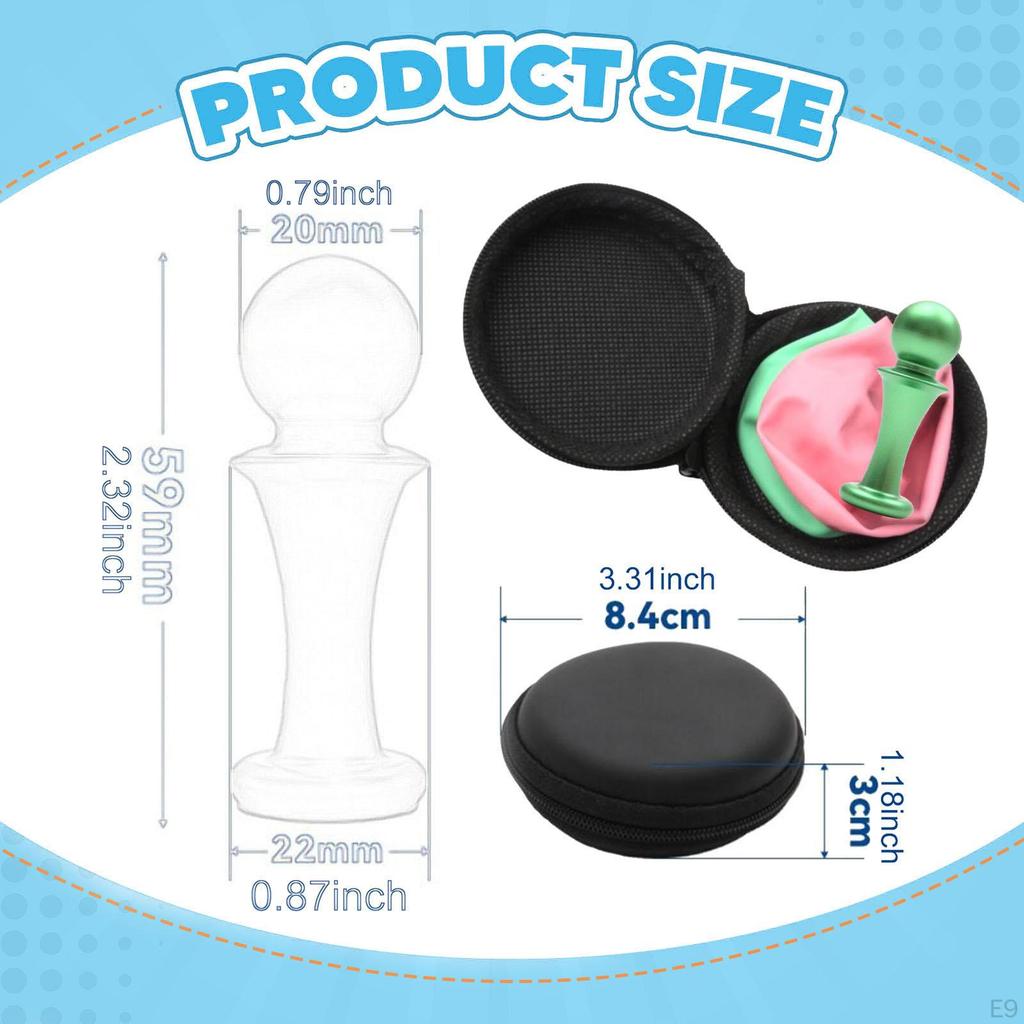 Scuba Diving Ear Equalization with EVA Storage Case Auxiliary Practice Tools Black