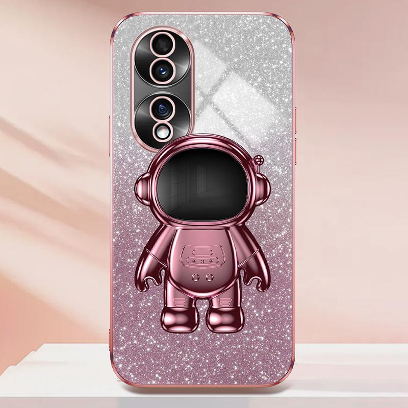 For Honor 70 5G Kickstand Case PC+TPU Astronaut Design Phone Back Cover