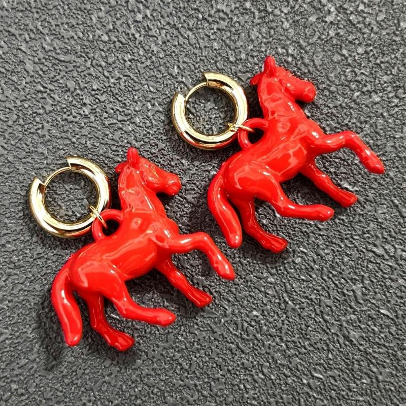 Elegant Horse Dangle Earrings Animal Ear Accessories Jewelry Holiday Gift Accessory for Daily Casual Wear
