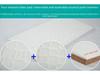Saltea Eco-Friendly din Latex cu Fibră de Cocos pentru Bebeluși - Husa Detașabilă și Lavabilă pentru Nou-Născuți și Copii de Grădiniță