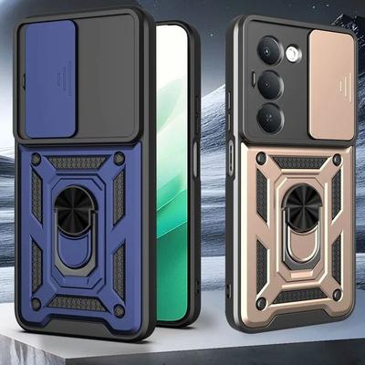 For Xiaomi Redmi 15 4G 171 Case Camera Lens Protective Armor Shockproof Cases For Redmy 15 Redmi15 4G Magnetic Holder Ring Cover
