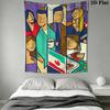 Abstract Art Cartoon Print Pattern Home Decor Tapestry, Wall Hanging, Decorative RV Wall Cloth.XGT0914270
