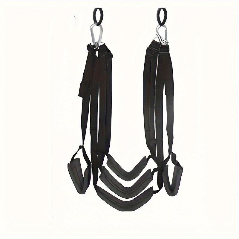 1 adet BDSM Seks Salıncak Kırmızı Salıncak Beş Askılı Seks Oyuncakları Erkekler Ve Kadınlar Için, Sm Paket Esaret Bölünmüş Bacak Askıları