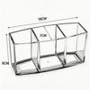 3 Grid Design Clear Makeup Brush Holder PS Acrylic Cosmetic Tools Organizer  Vanity
