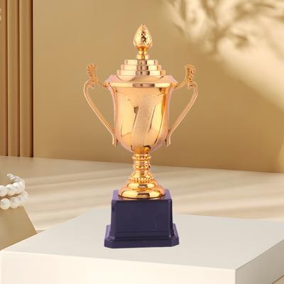 Gold Trophy Cup Height 17.5/22cm Game Match Trophy with Handle & Base Sports Competition Trophy for Winner Kids Adults