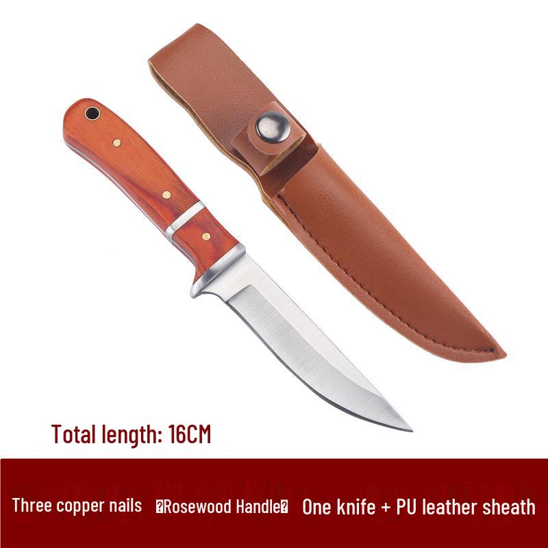 Mongolian Hand-Pulled Meat Knife Set: Includes Steak, Fruit, and Barbecue Knives.