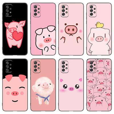Pink Funny Pig Phone Case For Samsung A04 A21 A30 A50 A52 S A13 A14 A22 A23 A32 A53 A73 5G A11 A12 A31 A33 A51 A70 A71 A72