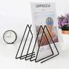 Creative Triangle Storage Rack Geometric Iron Small Bookshelf Multifunction Display Stand Holder Desktop Decoration