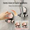 Adjustable Rotating No-Drill Suction Cup Shower Holder