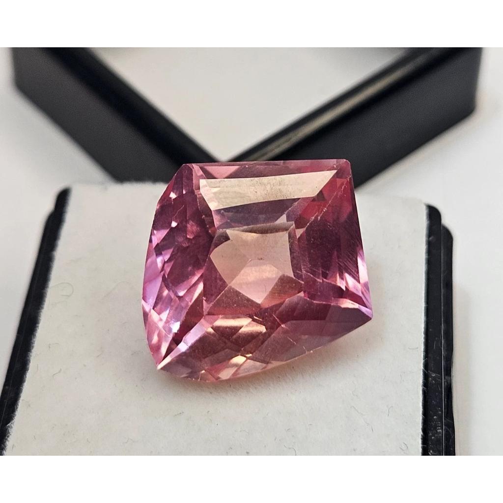 Natural Padparadscha Sapphire 15+ Ct Fancy Cut Stunning Loose Gemstone