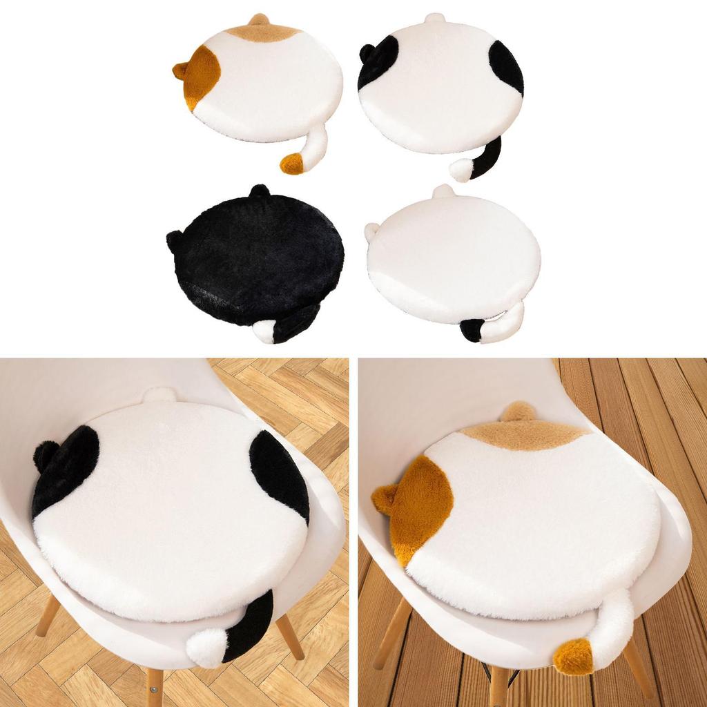 Cat Shaped Seat Cushion Comfortable Portable Convenient Adorable Office Chair Cushion for Bedroom Apartment Balcony Office Car
