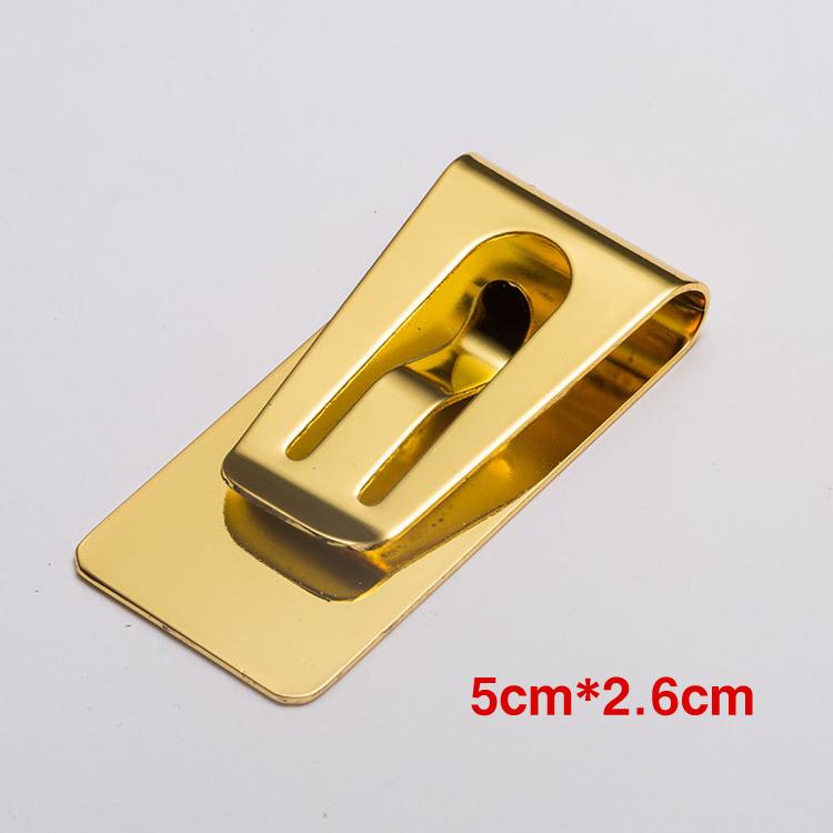 Quality Stainless Steel Metal Money Clip Fashion Brass Cash Clips Bank Card Money Holder Wallet Multifunctional Bill Steel Clamp