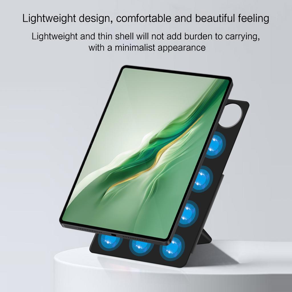 For Honor MagicPad 2 12.3 Leather Case Origami Stand Magnetic Tablet Cover Auto Wake/Sleep