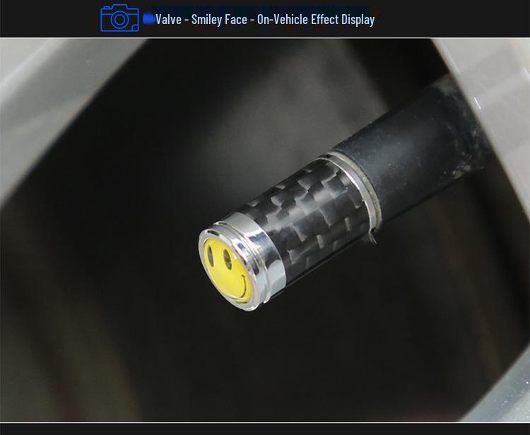 Universal Carbon Fiber Valve Stem Caps for Chevrolet, Toyota, and Changan Tires