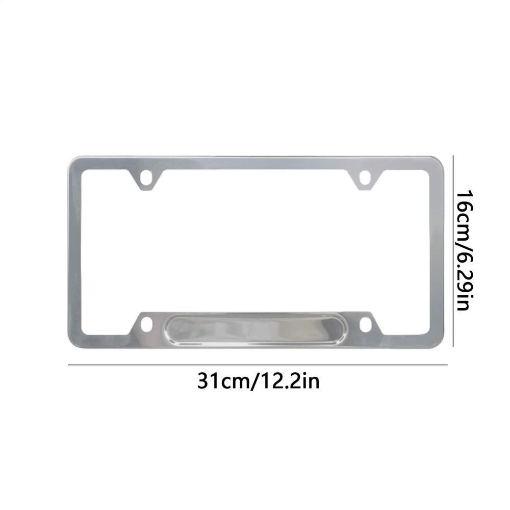 Versatility Frame Car License Plate Frame United States Standard Auto Number Plate Holder Stainless Steel/aluminum Alloy Frame