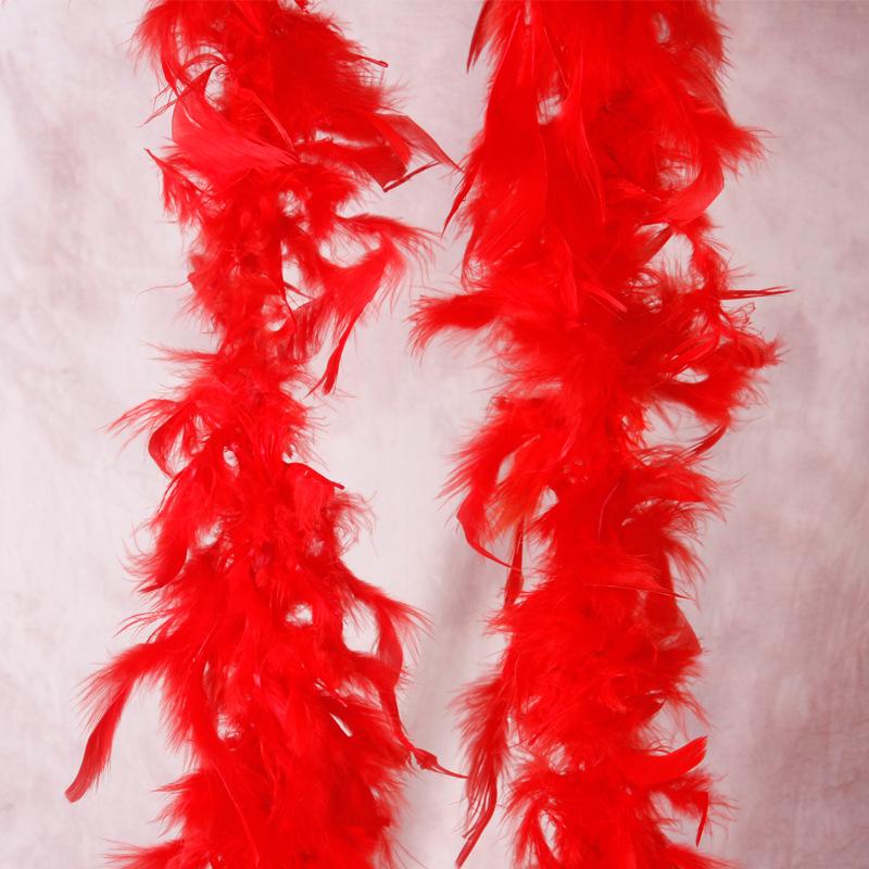 Feather Strips, Feather Fire Pieces, Feather Scarf, Large Down Strips, Turkey Feather Strips, Stage Wedding Decoration Feathers 2pcs красный