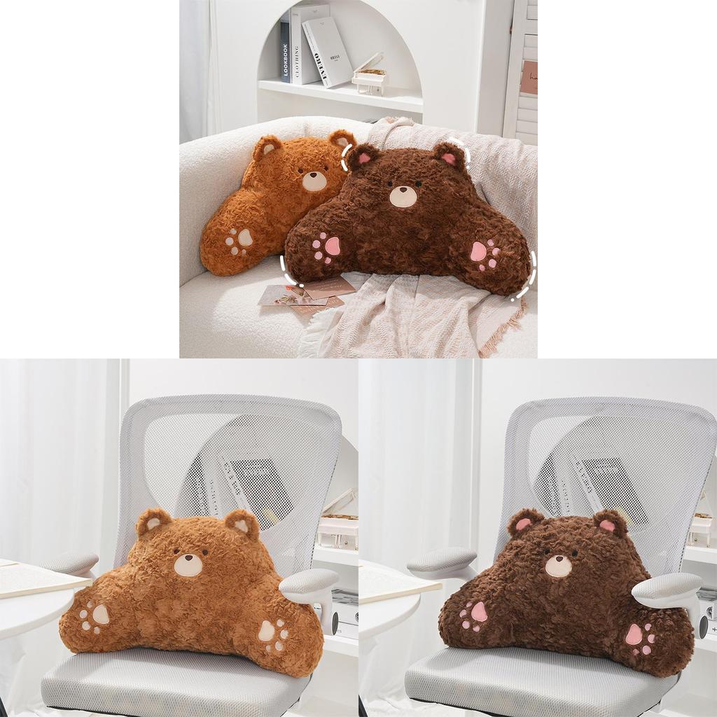 Cartoon Bear Plush Pillow With Doublesided Velvet For Home Living And Cozy Comfort