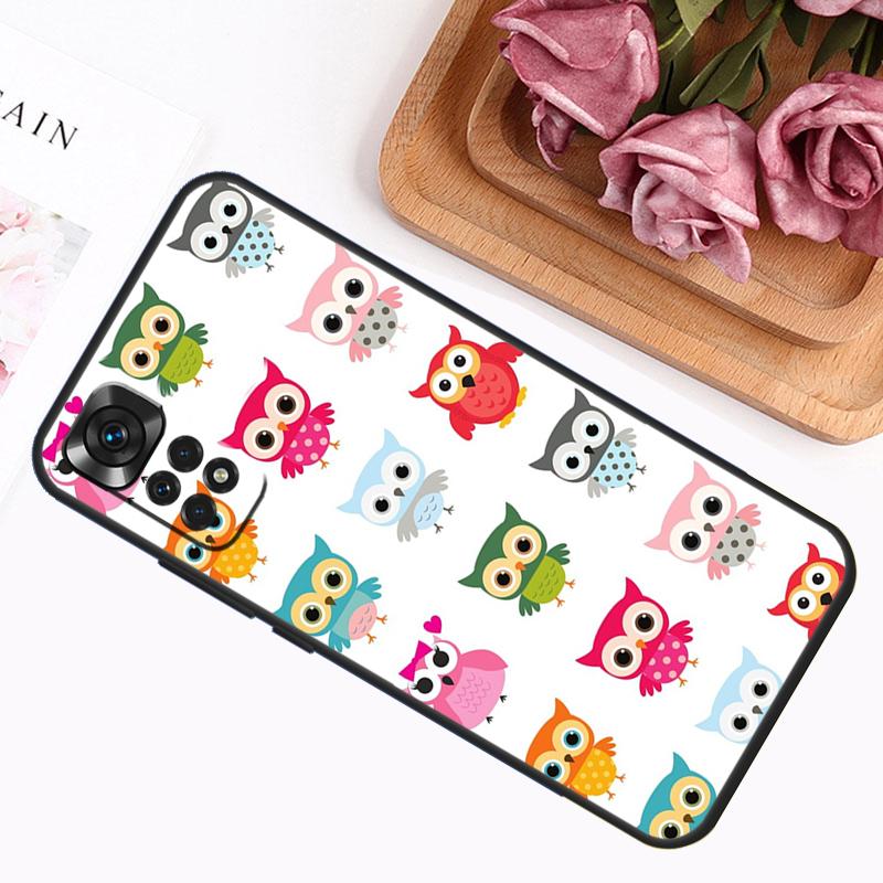 Cute Owls Case For Xiaomi Redmi Note 14 13 12 11 9 10 Pro 9S 10S 11S 12S Redmi 14C 13C 12C 10C Cover