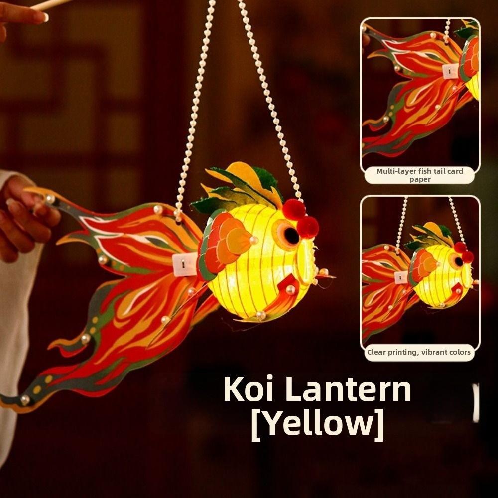 Viel Glück Goldfisch-Laternen Chinesischer Stil DIY Laternen-Material-Set Kulturelle Veranstaltungen