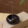 Wooden Bowl Type Mini Incense Holder Rosewood Incense Burner Stick Holder Bowl Shape Censer Home Decoration Smell Aromatic