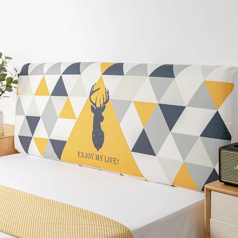 Nordic Cartoon Cat's Paw Bed Head Soft Dust Cover Full Enclosed Elastic Dust-proof Bed Head Cover/ Protective Cover