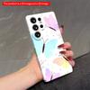 2DFlat Samsung Phone Case Pastel Butterflies & Branches Mobile Phone Case Applicable To Galaxy S22 S23 S24 S25ULTRA S26 A12 A13 A14 A15 A16