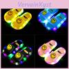 Cute And Comfy Smiley Led Slippers For Kids Non-slip And Wear-resistant