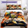 3pcs Landos Norris Racing4 Design Cover Set - HD Printed Bedding with 1 Cover and 2 Pillowcases - Perfect for Home and Dorm Decor