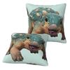 Ankylosaurus Magniventris Rugoso 2 Pezzi Federa Quadrata Copricuscino Cuscino Decorativo Per Casa Camera da Letto