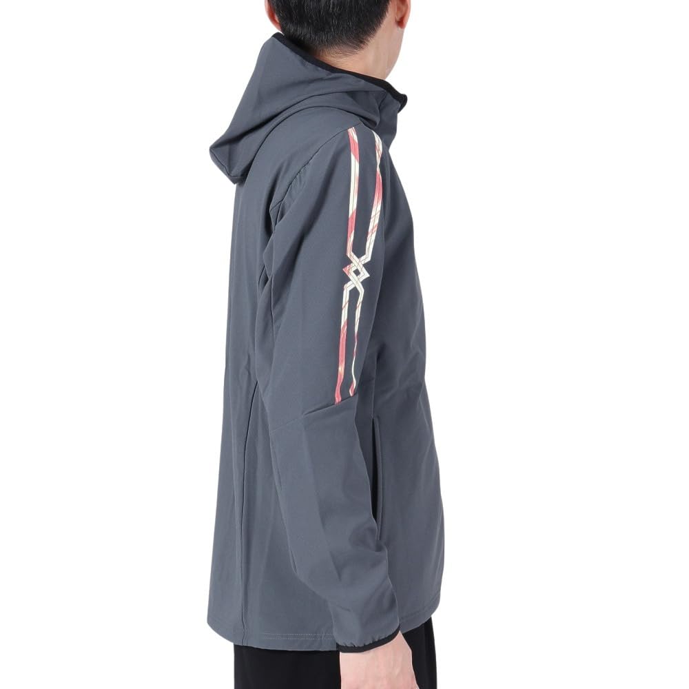 Mizuno Tech Shield Training Ombre Blue Size S MC-LINE Jacket, Windproof, Stretch, Water-Repellent, Gray/Hibiscus Pink, (32MCA653)