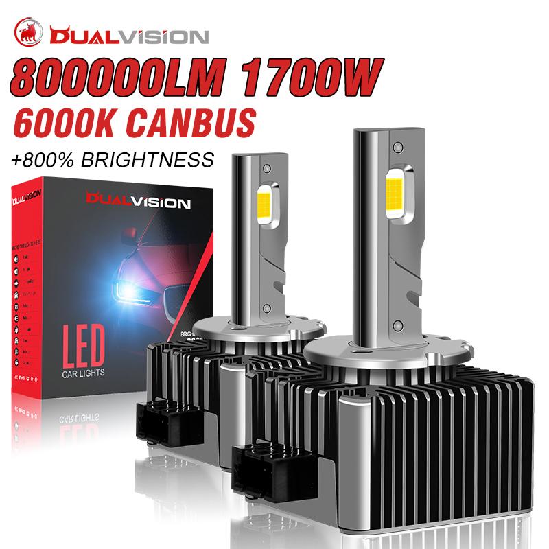 

2X D1S D3S LED Headlight Canbus 1700W 800000LM D4S D2S D5S D8S Auto Bulbs Two-sided D2R D4R Car Lamp Xenon HID 6000K 4300K 8000K 8000K