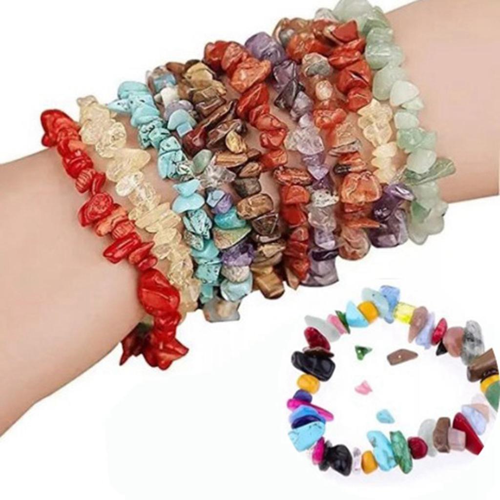 15 Colors Crushed Stone Beads Natural Irregular Shaped Loose Beads for DIY Jewelry Necklace Bracelet Earrings