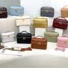 Mini Square Crossbody Bag With Chain Strap PU Leather Handbag Women Daily Use