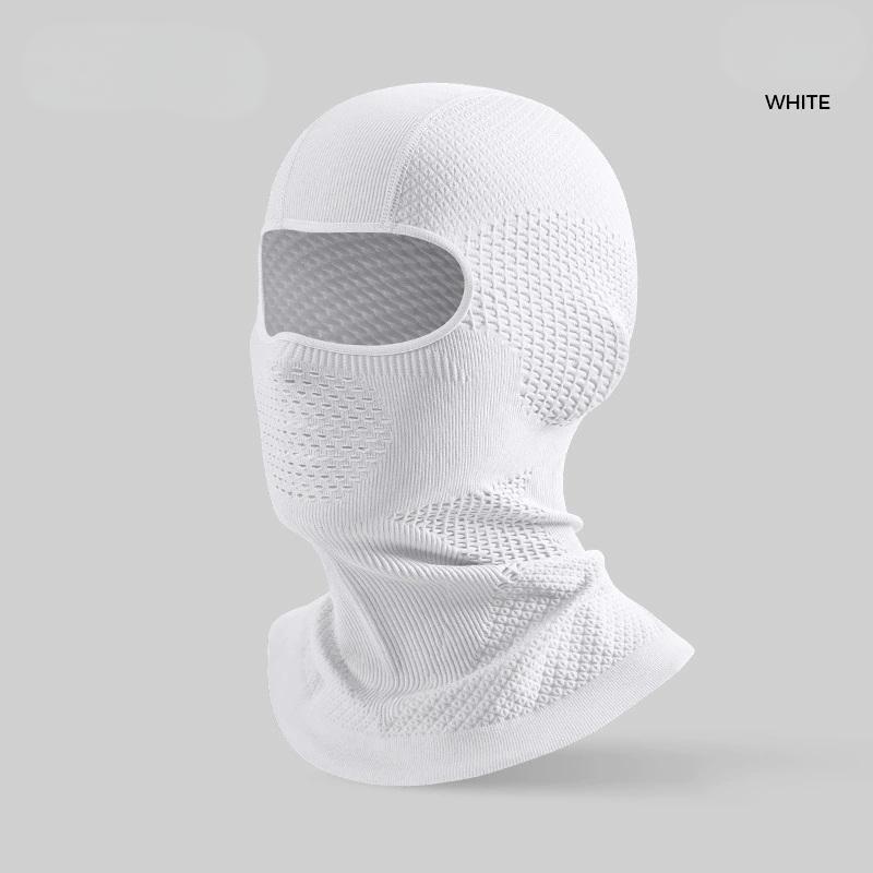

1Pc Winter Thermal Balaclava Mask - Windproof Full Face Scarf for Ski Cycling Motorcycle Snow Outdoor Sports Neck Cover білий