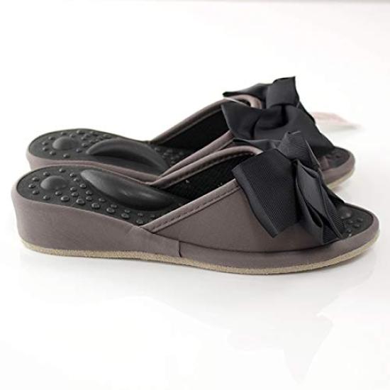 room health free size Shape-up slippers, ribbon, pink, shoes, slippers, women's