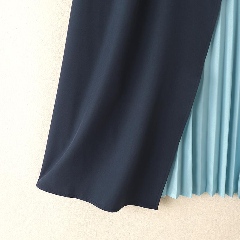 ZANZEA Women Summer Round Neck Short Sleeve Casual Patchwork Dress