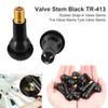 TR413 TR414 Tire Valve Stems 10Pcs Tubeless Car Tire Caps Rubber Valves Valve With Replacement Dust Tire Snap-in Y3C7