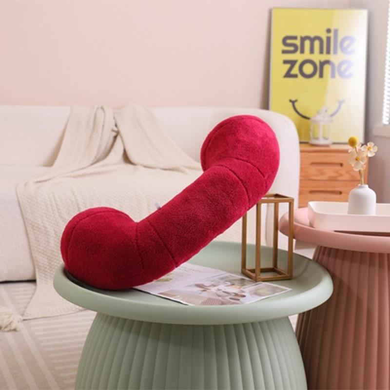 Plush Phone Throw Pillow Funny Telephone Doll Toy Sleep Pillow Christmas Decors for Bedroom Sofa Birthday Gift for Kid